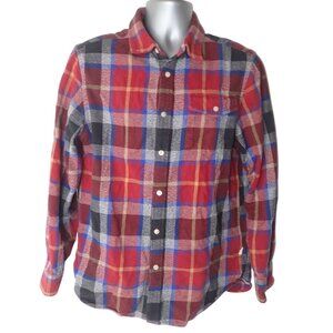 The‎ North Face Flannel Shirt Men M Red Plaid Gorpcore Mid weight Outdoor Hiking